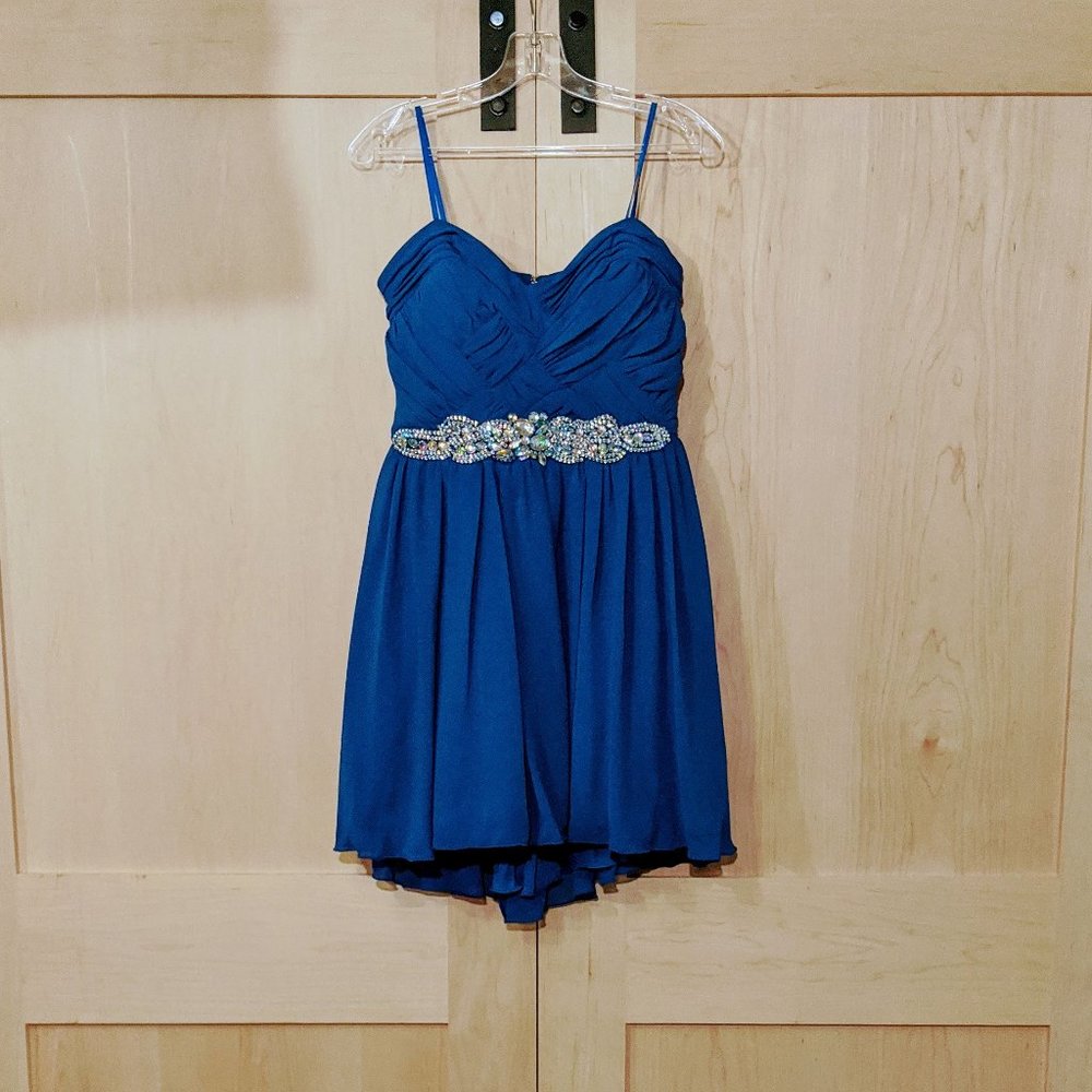 Strapless Blue Prom/Homecoming Dress